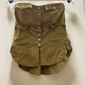 Y2K strapless top